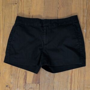 Banana Republic Black High Waist Tailored Chino Shorts